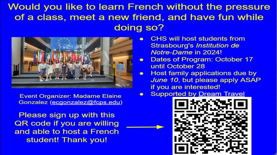 Host a French Student