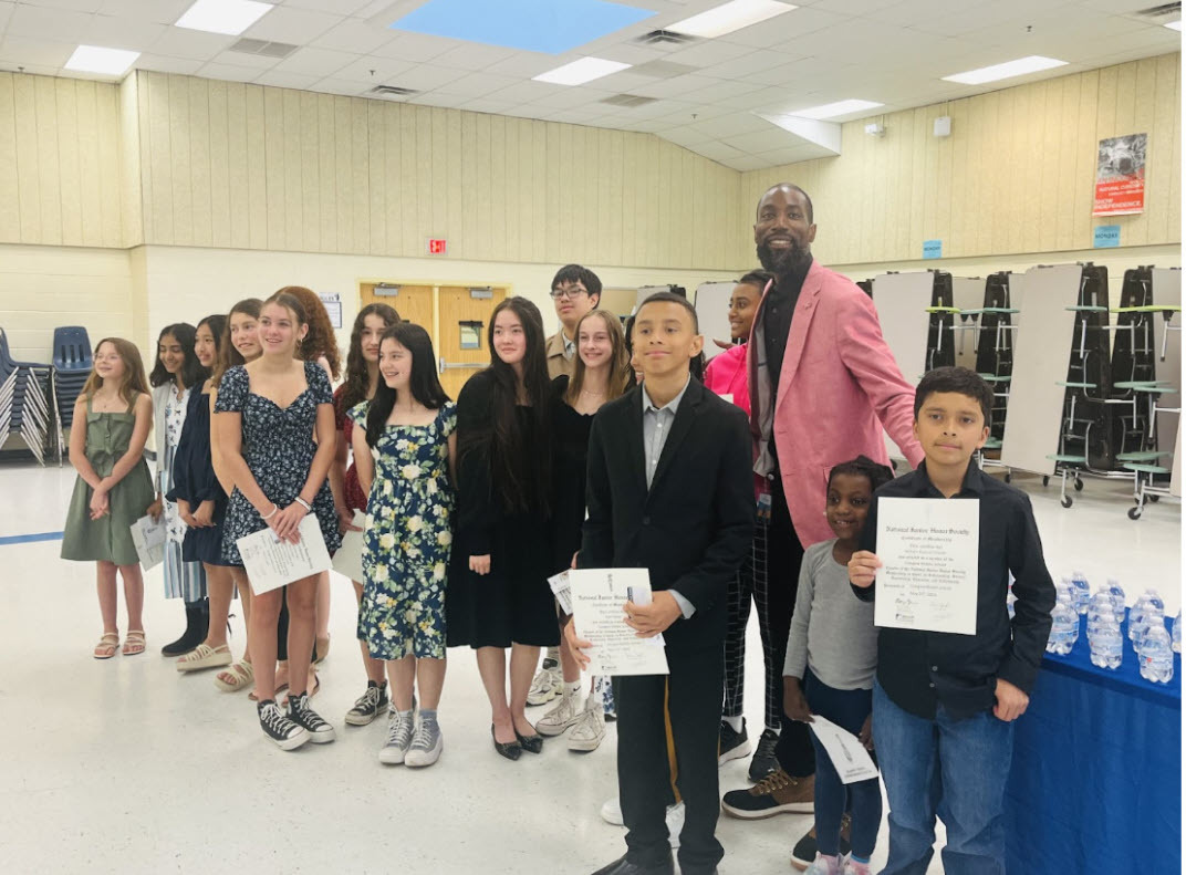 (Images from the National Junior Honor Society Ceremony)
