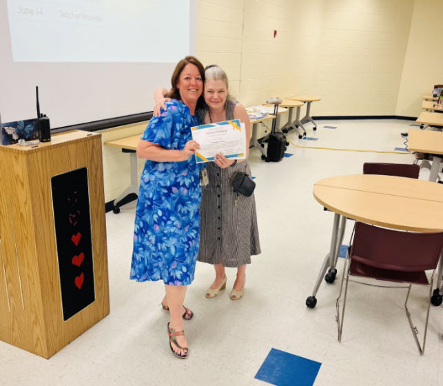 Library Champion Award - Mrs. Pallotto