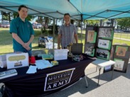 Summer Extravaganza - Army Museum tent and attendees.
