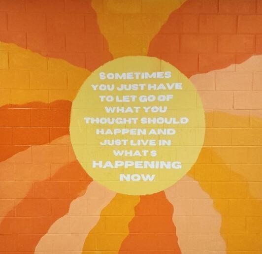 Mural of sun