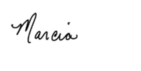 Marcia Signature First Name Only