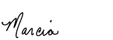Marcia Signature First Name Only
