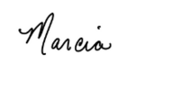 Marcia Signature First Name Only