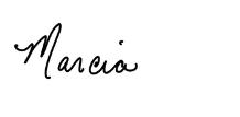 Marcia Signature First Name Only