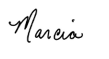 Marcia Signature First Name Only