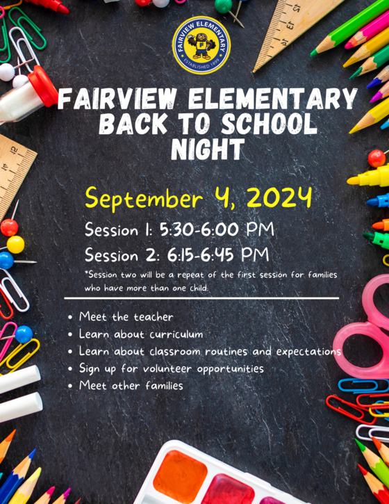 Back to School Night Flyer