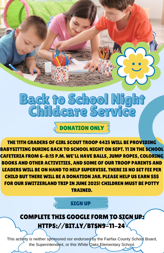 Back to School Night Childcare Services