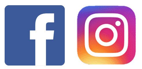 facebook and instragram logos