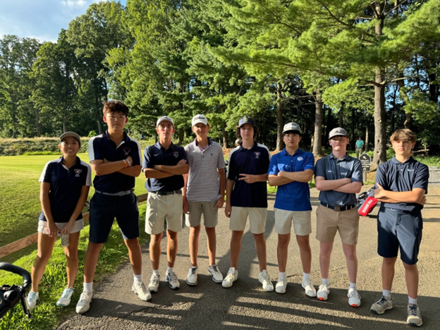 Coed Golf team poses for picture