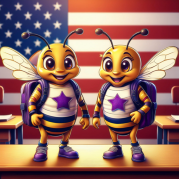 purple star bees