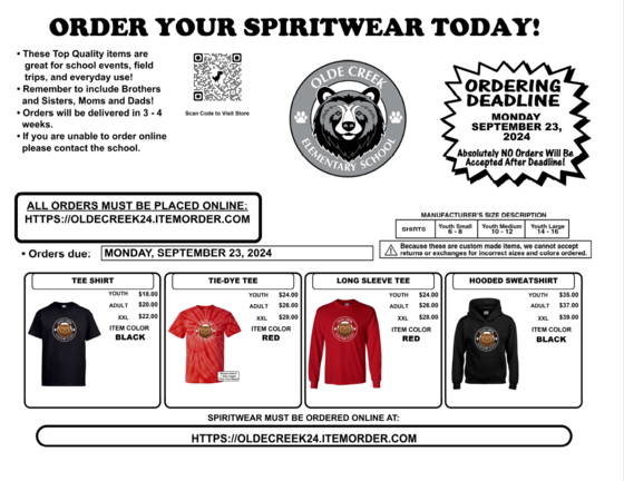 spirit wear