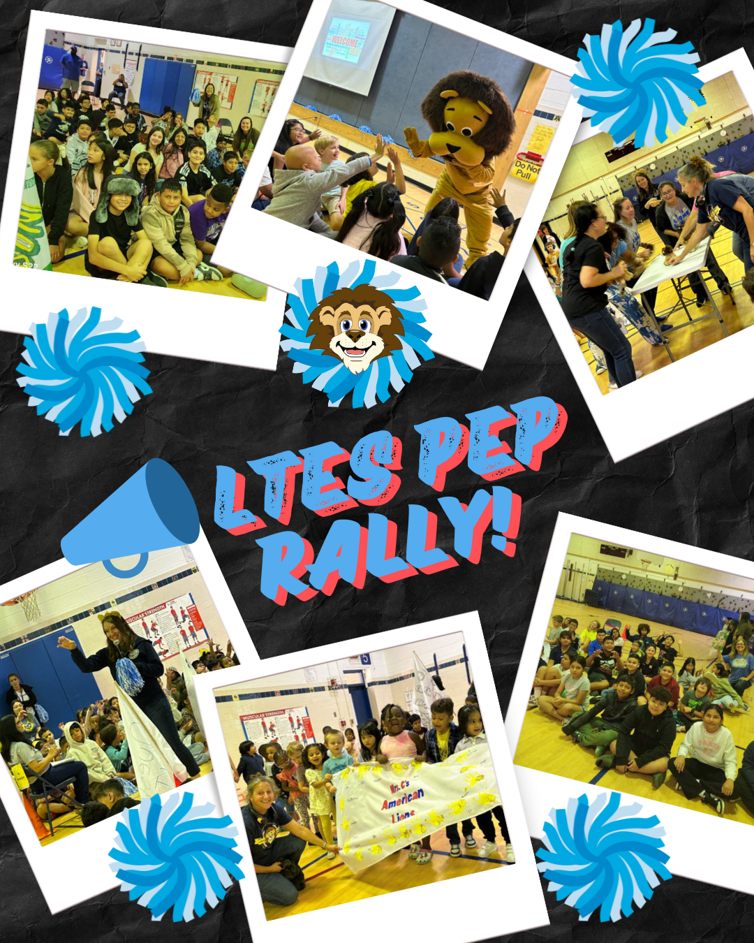 pep rally photo collage