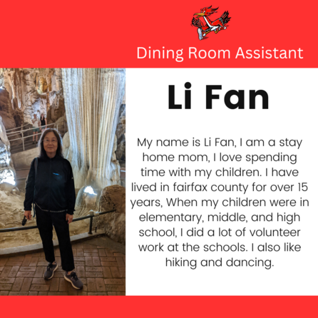 New Dining Room Assistant Introduction