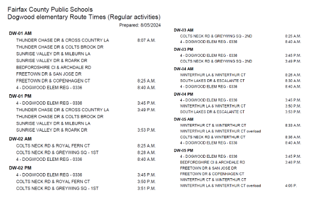 Bus Routes 