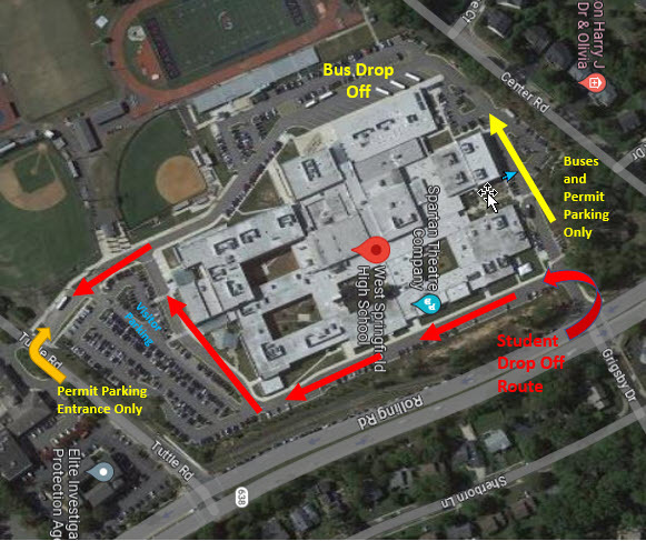 WSHS Traffic Patter Map