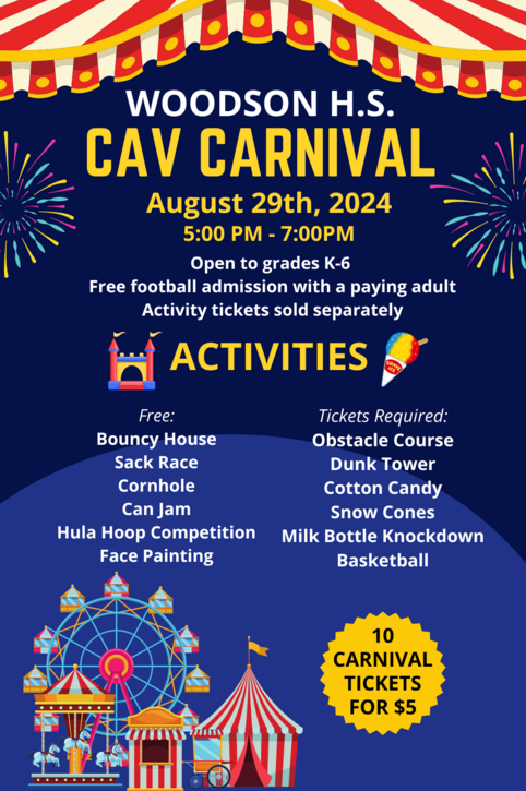 Woodson High School Cav Carnival August 29