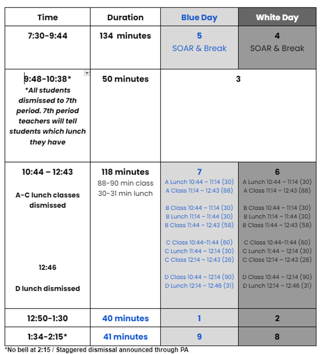 Aug 19-20 Schedule