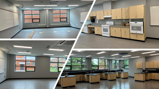 Images of New Classrooms at Justice High School