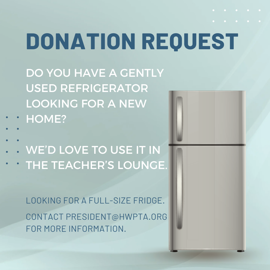 Fridge donation request