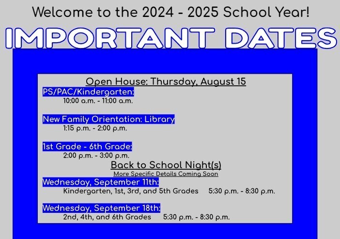 important dates