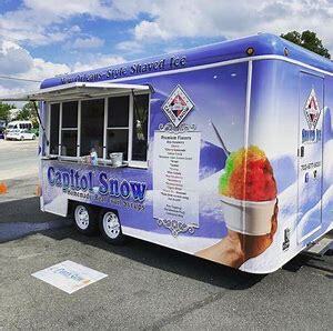 The Capitol Snow truck will be here serving sweet cold treats (shaved ice).