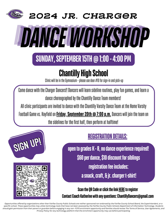 Chantilly Dance Team Clinic