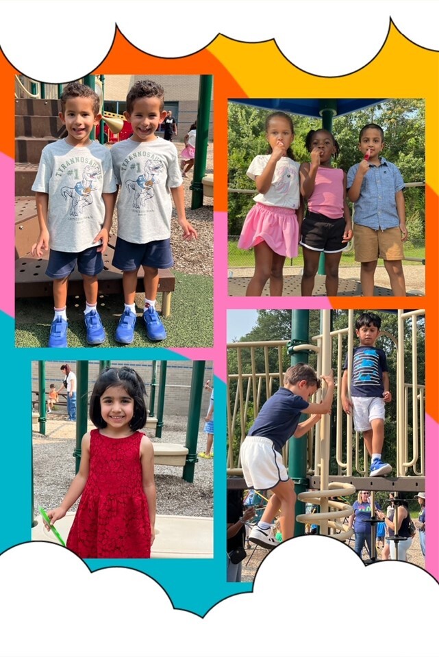 Our Kindergarten students enjoyed popsicles and playing with friends on the playground.