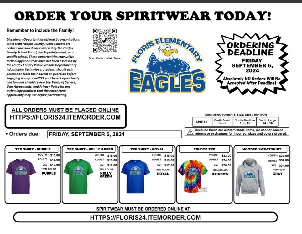 Spirit Wear Sale