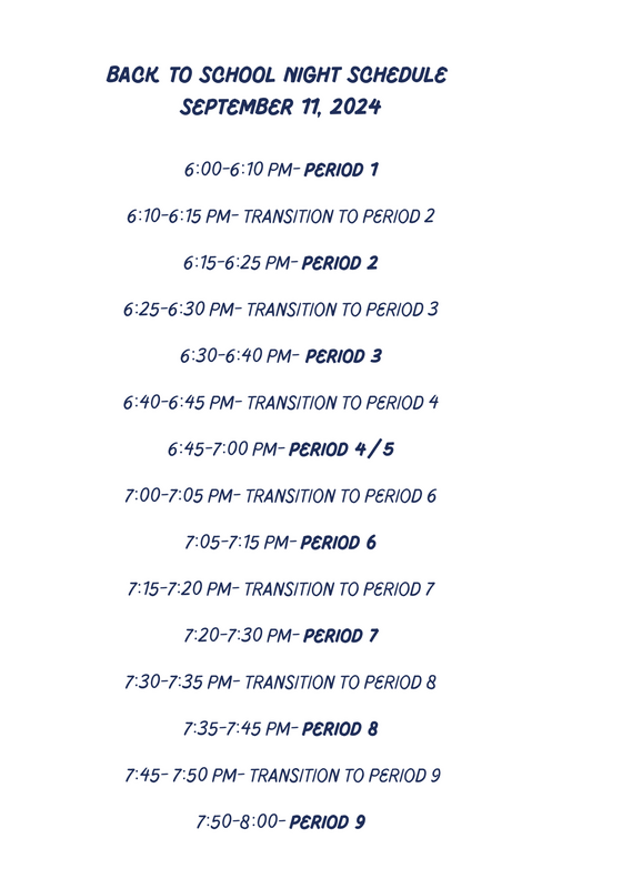 Schedule