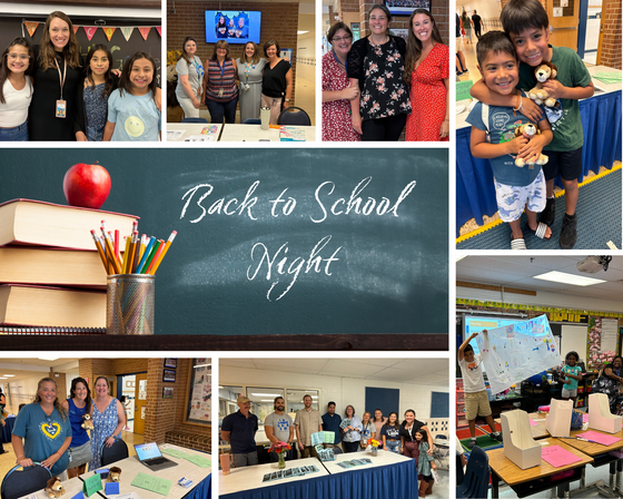 Back to School Night collage