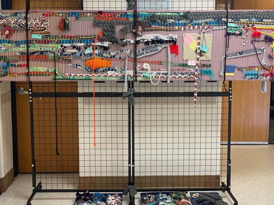 Collaborative CGW Weaving art project