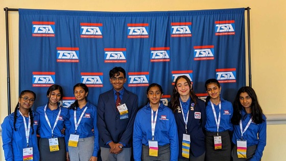 TSA students at a competition