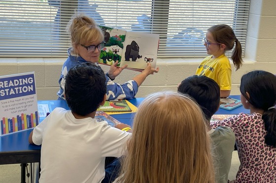 Crossing guard as a guest reader