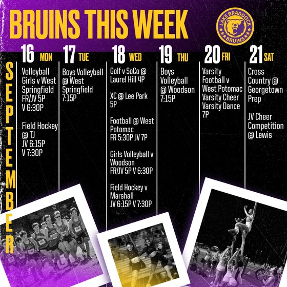 Bruin Athletics This Week: SEP 16-21, 2024