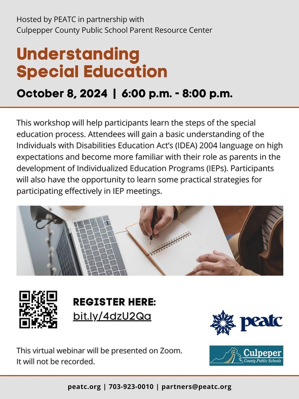 Understanding special education flyer