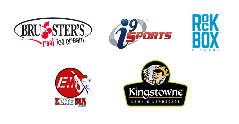 PTA sponsors of the month - Bruster's, I-9 Sport, RockBox, Kingstowne Lawn, Elite Martial Arts