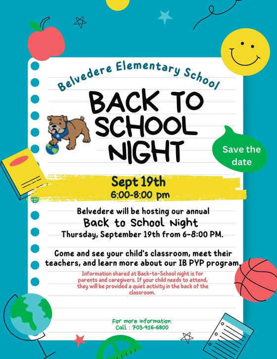 Back to School Night Info