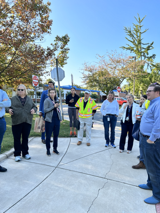 Photo of Kirby Pedestrian Meeting with Delegate Sullivan