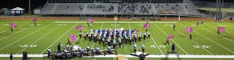 Marching Band Cavaliers performing