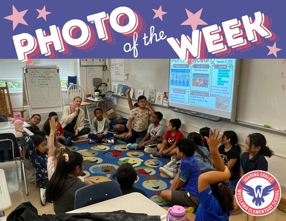 students sitting in a circle during a Morning Meeting