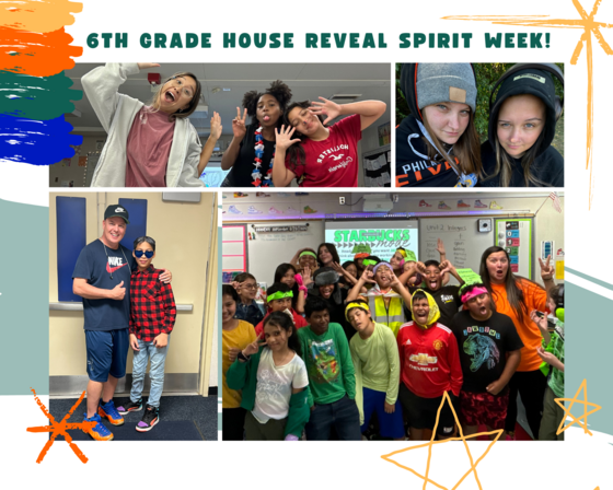 6th grade spirit week collage