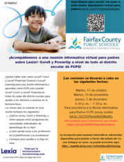 Lexia Parent Flyer Spanish