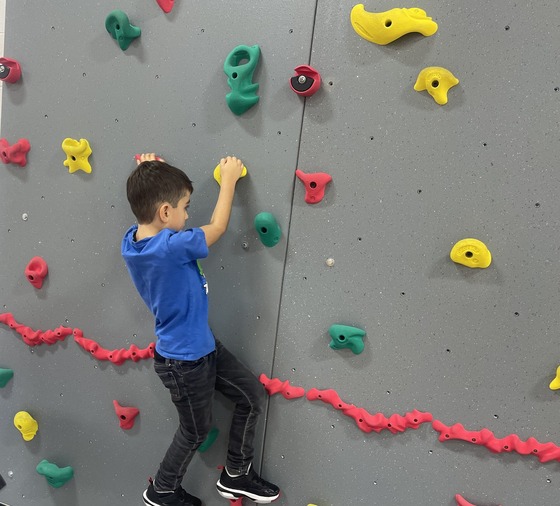 Rock wall climbing