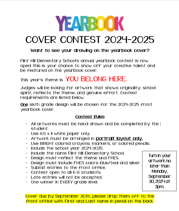 Yearbook Cover Contest