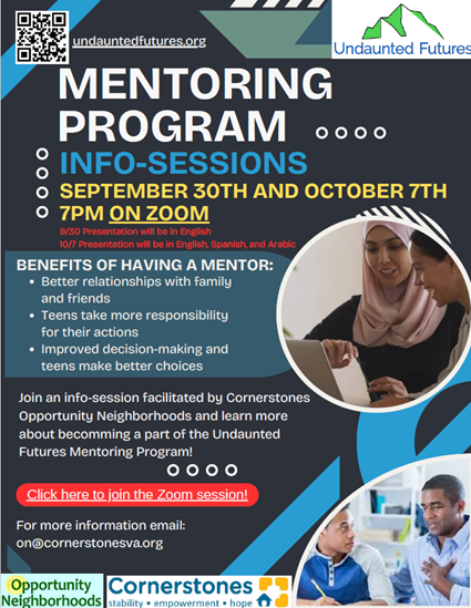 mentoring Program info sessions