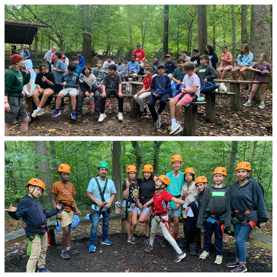 6th grade students at Hemlock field trip