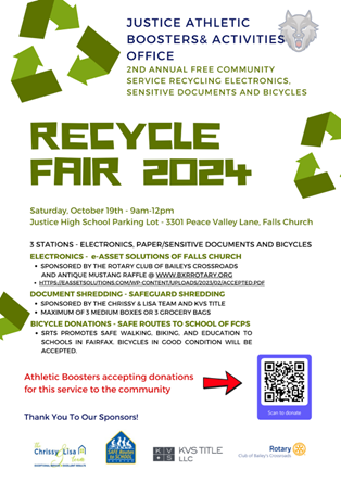 justice park recycling event