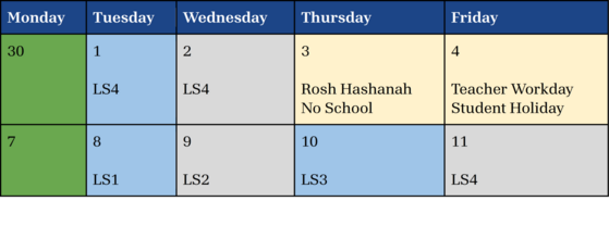 bell schedule