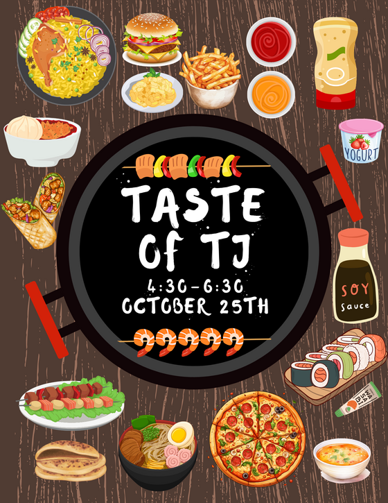 Flyer advertising Taste of TJ on October 25